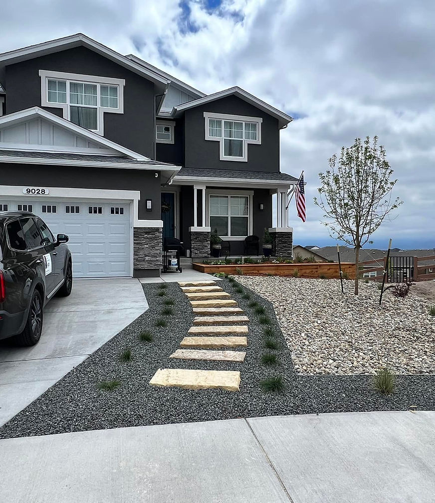 Colorado Springs Landscaper - Stone and Gravel walkway