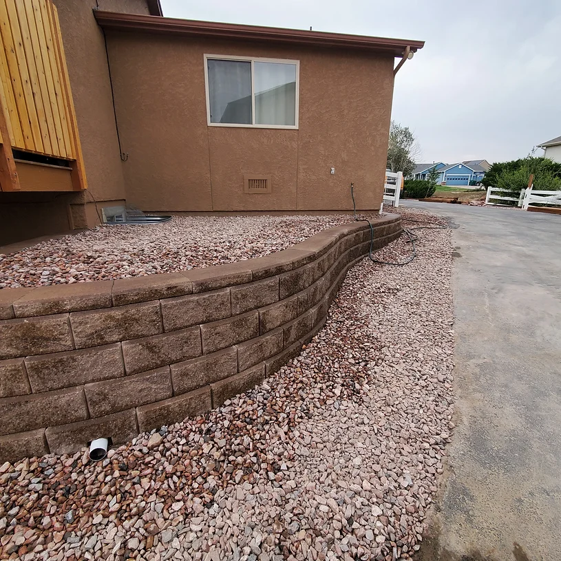 Concrete Block Retaining Wall